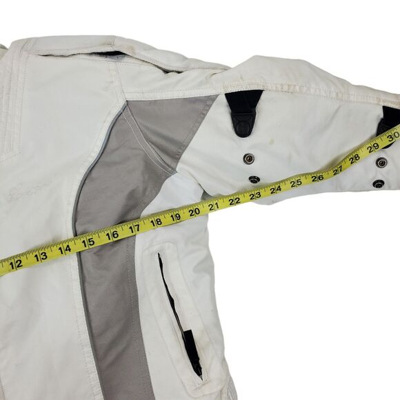CORTECH LRX Jacket Womens Small White Gray Full Zip Motorcycle Quilted Liner - Picture 7 of 13